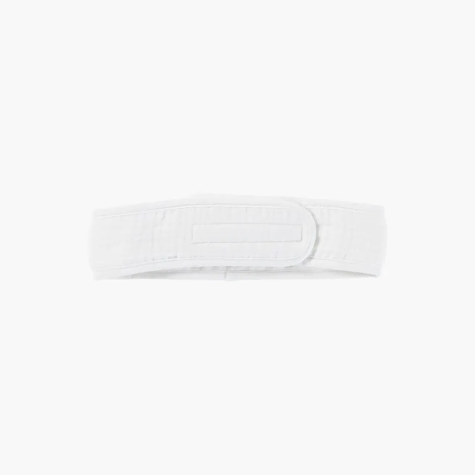 Carré Blanc Bandeau coton et gaze de coton biologique Naturelle blanc|Femme Accessoires Beauté|Accessoires Beauté