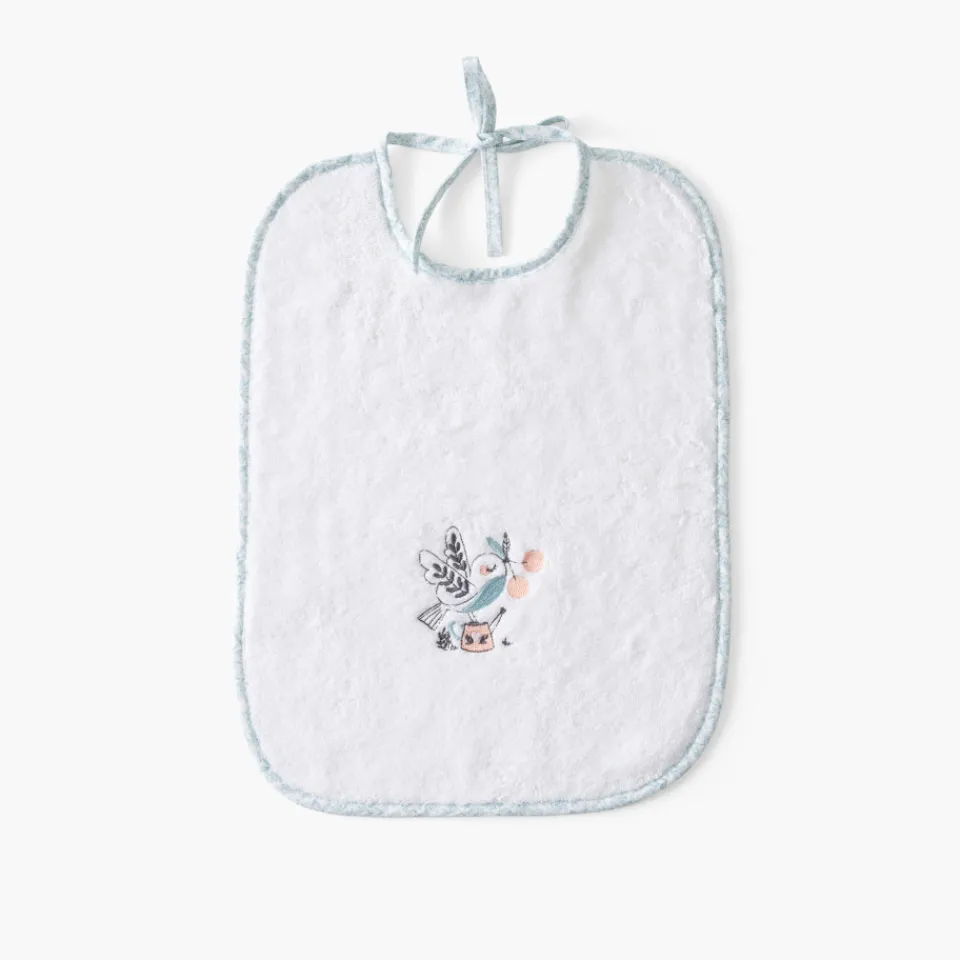Carré Blanc Bavoir coton bio Jardine blanc|Enfant Bavoirs & Mini-bavoirs