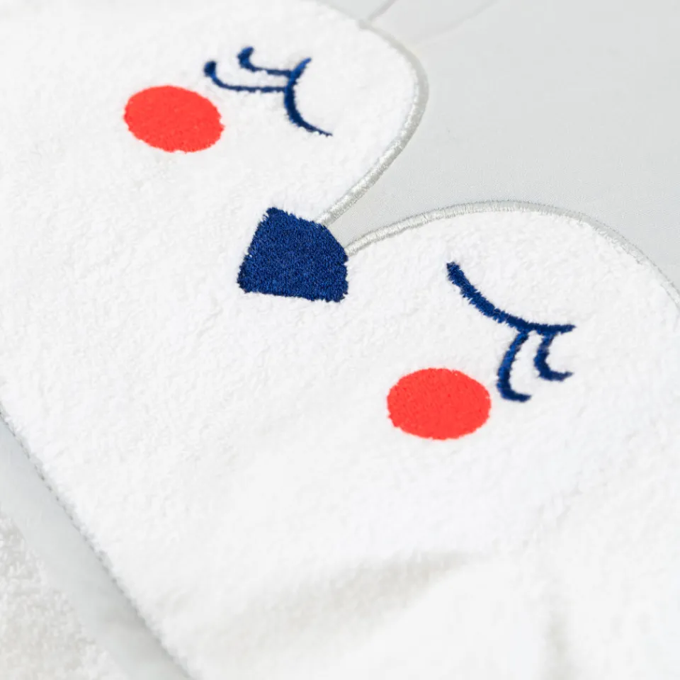 Carré Blanc Cape de bain coton Artica blanc|Enfant Capes De Bain
