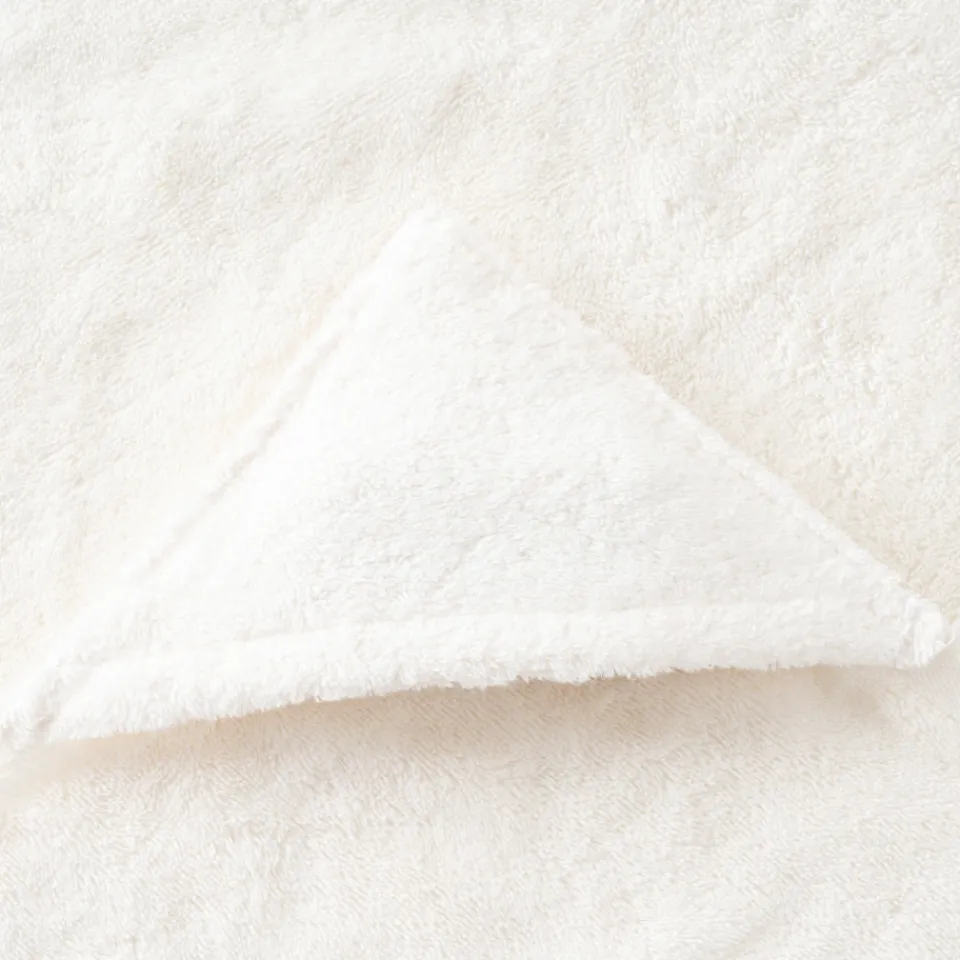 Carré Blanc Drap de bain à capuche coton Xmasful ivoire|Enfant Draps De Bain|Nouveautés Bébénew