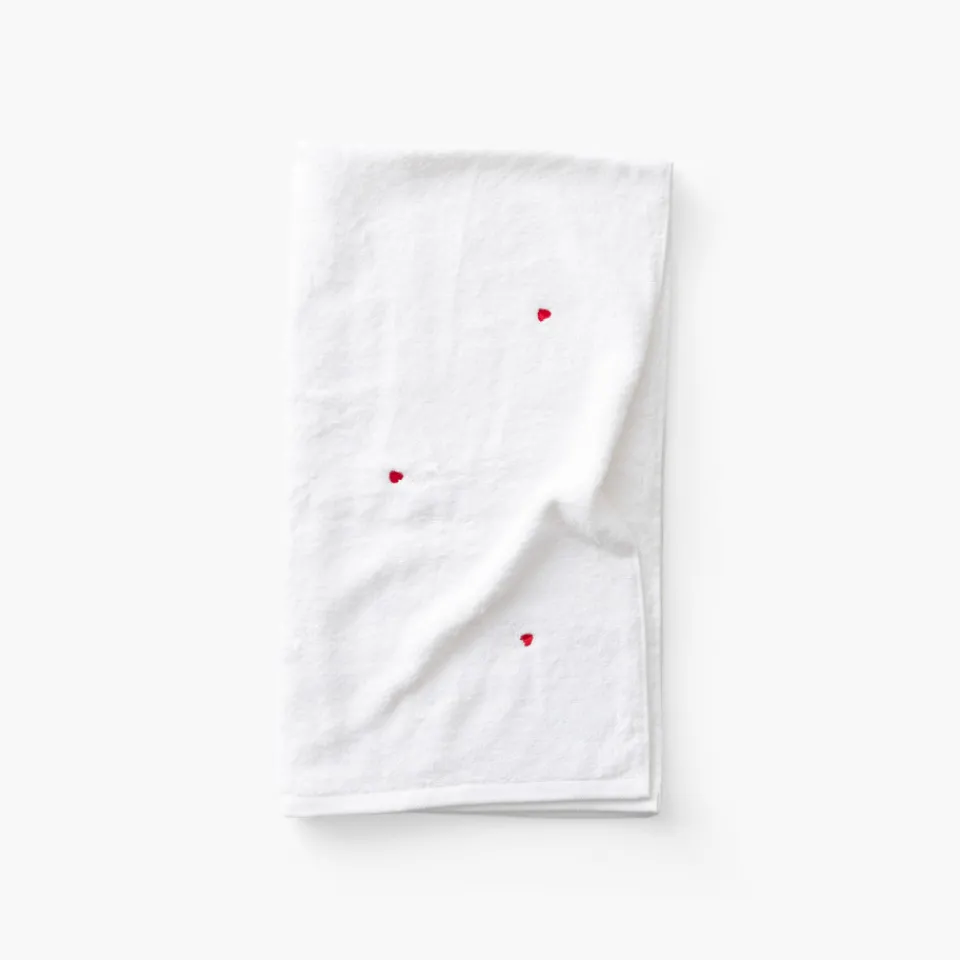 Carré Blanc Drap de bain coton Adore blanc|Femme Coffrets Cadeaux|Draps De Bain