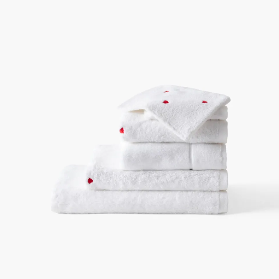 Carré Blanc Drap de bain coton Adore blanc|Femme Coffrets Cadeaux|Draps De Bain