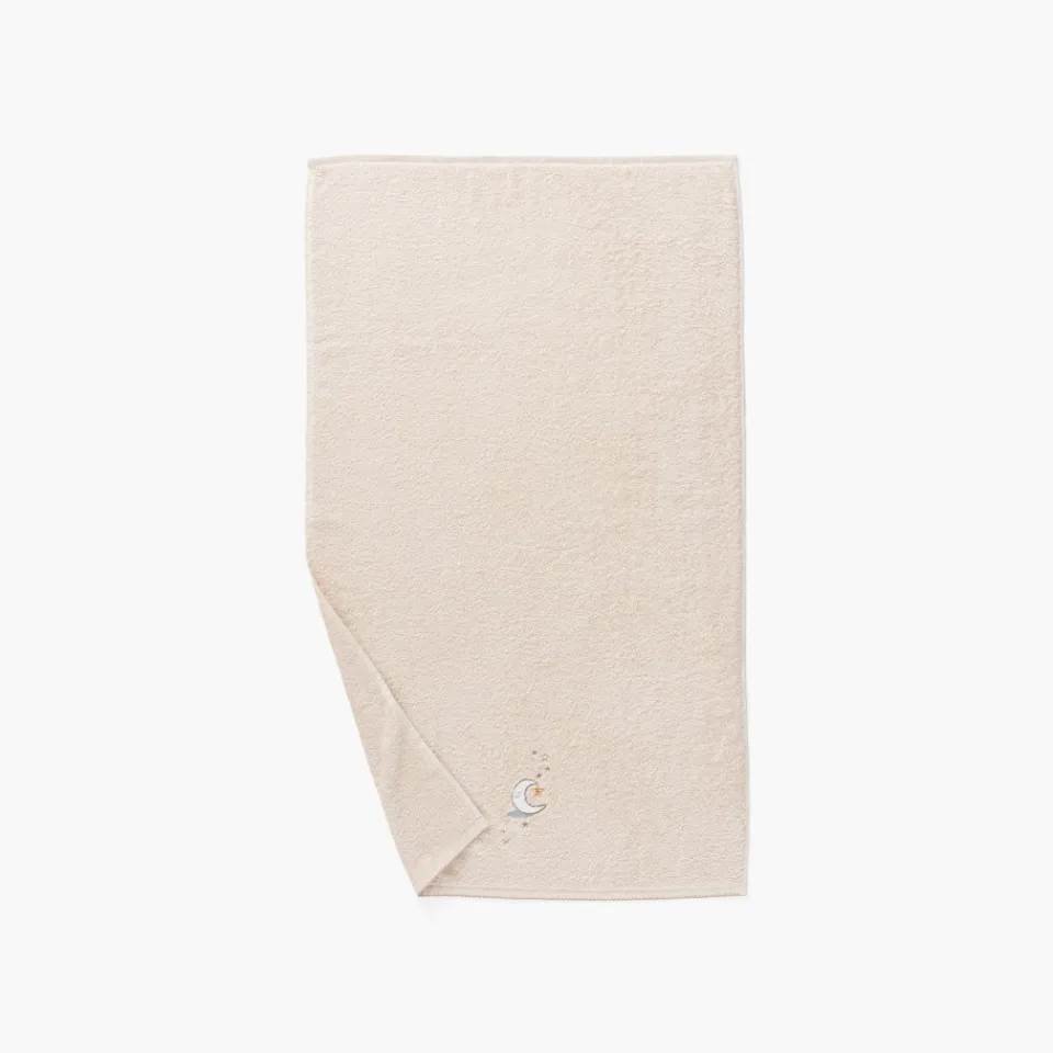 Carré Blanc Drap de bain coton bio Bienvenue naturel|Enfant Draps De Bain|Nouveautés Bébénew