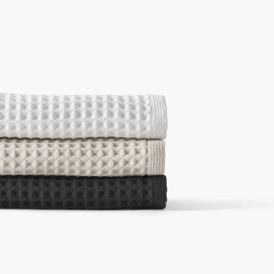 Carré Blanc Drap de bain coton bio Quadro charbon|Homme Coffrets Cadeaux|Draps De Bain