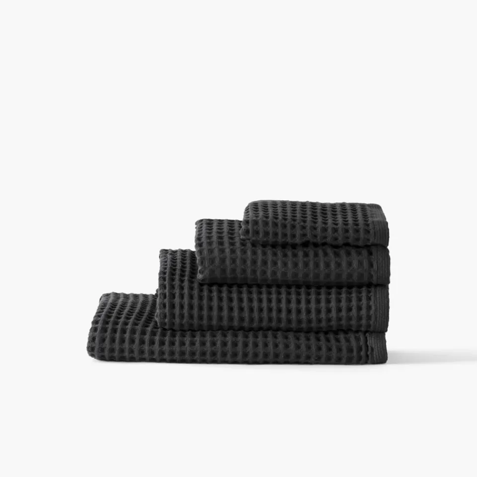 Carré Blanc Drap de bain coton bio Quadro charbon|Homme Coffrets Cadeaux|Draps De Bain