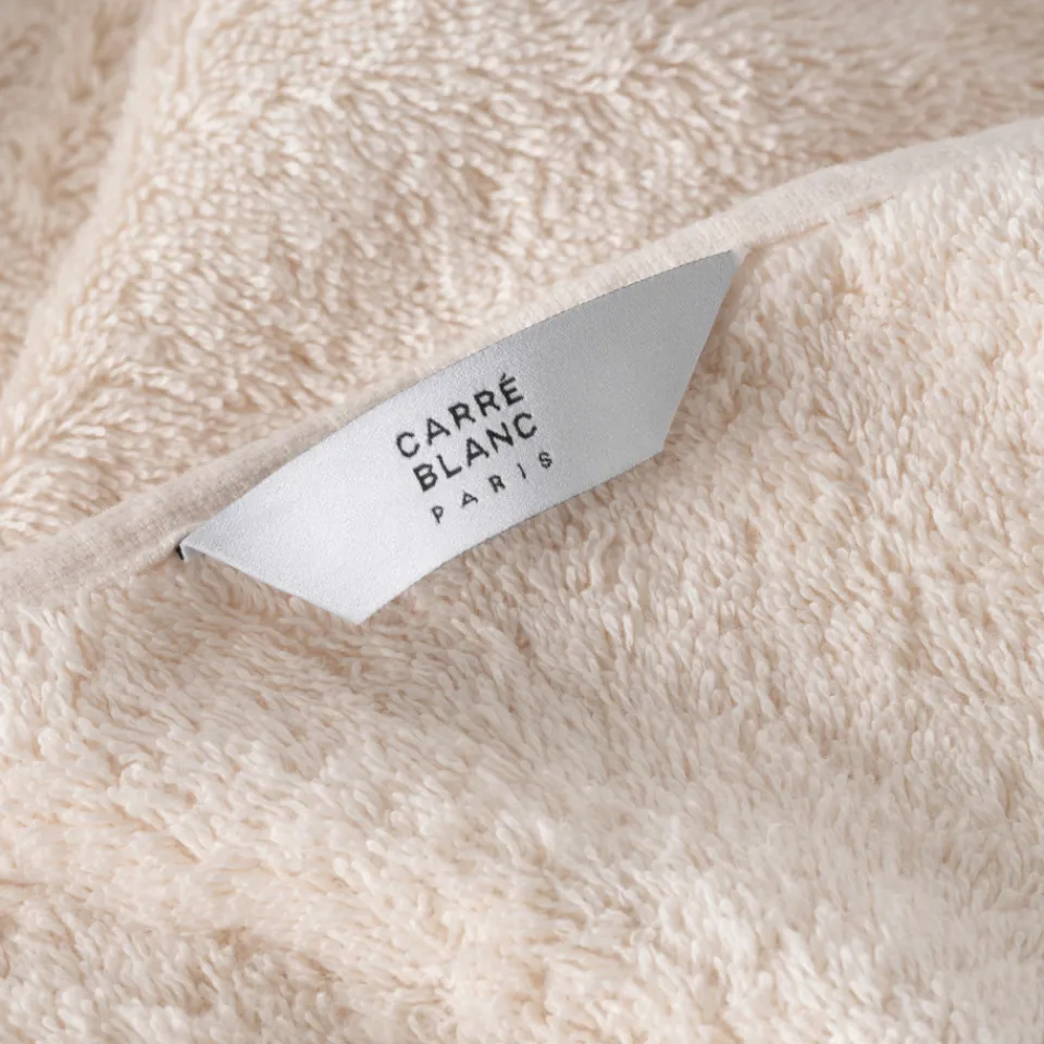 Carré Blanc Drap de bain coton Eclats naturel| Draps De Bain