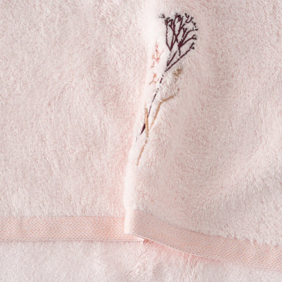 Carré Blanc Drap de bain coton et viscose de bambou Aura nude|Femme Coffrets Cadeaux|Draps De Bain