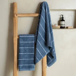 Carré Blanc Drap de bain coton Hypnotic indigo|Homme Coffrets Cadeaux|Draps De Bain
