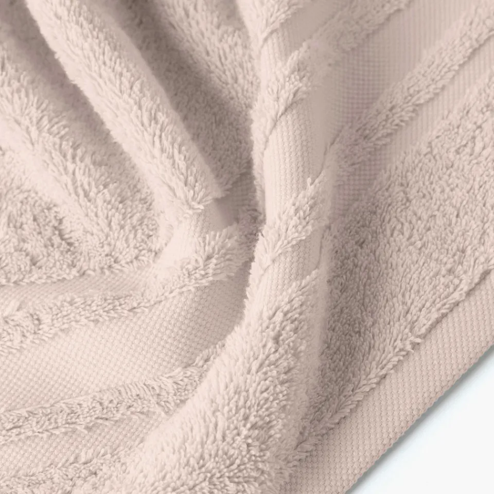 Carré Blanc Drap de bain coton Lola II lin| Draps De Bain