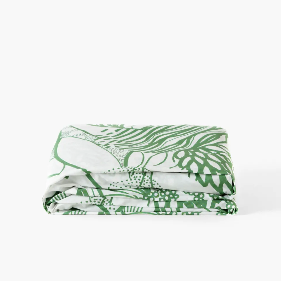 Carré Blanc Drap de lit percale de coton bio Canopée| Draps De Lit