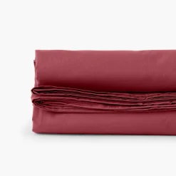 Carré Blanc Drap de lit percale de coton Neo griottine| Draps De Lit