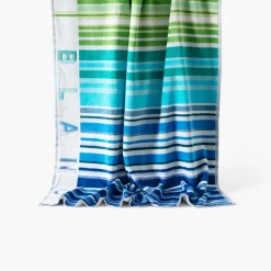 Carré Blanc Drap de plage coton Colorfun| La Plage
