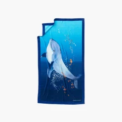 Carré Blanc Drap de plage velours de coton Oceanos| La Plage
