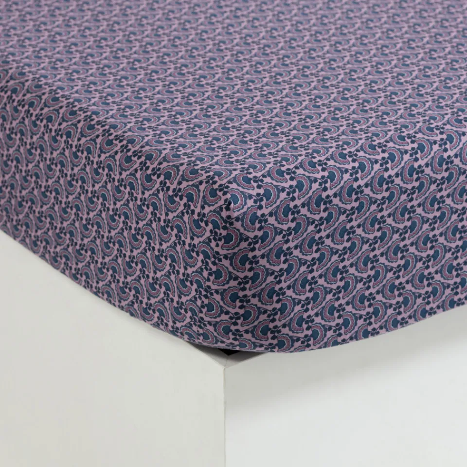Carré Blanc Drap housse pur coton Bombay| Draps Housse