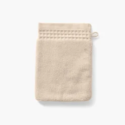 Carré Blanc Gant de toilette bouclette de coton biologique Source naturel| Gants De Toilette