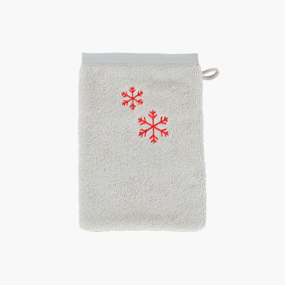 Carré Blanc Gant de toilette coton Artica perle|Enfant Gants De Toilette