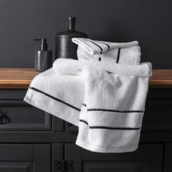 Carré Blanc Gant de toilette coton Danaïde|Homme Coffrets Cadeaux|Gants De Toilette