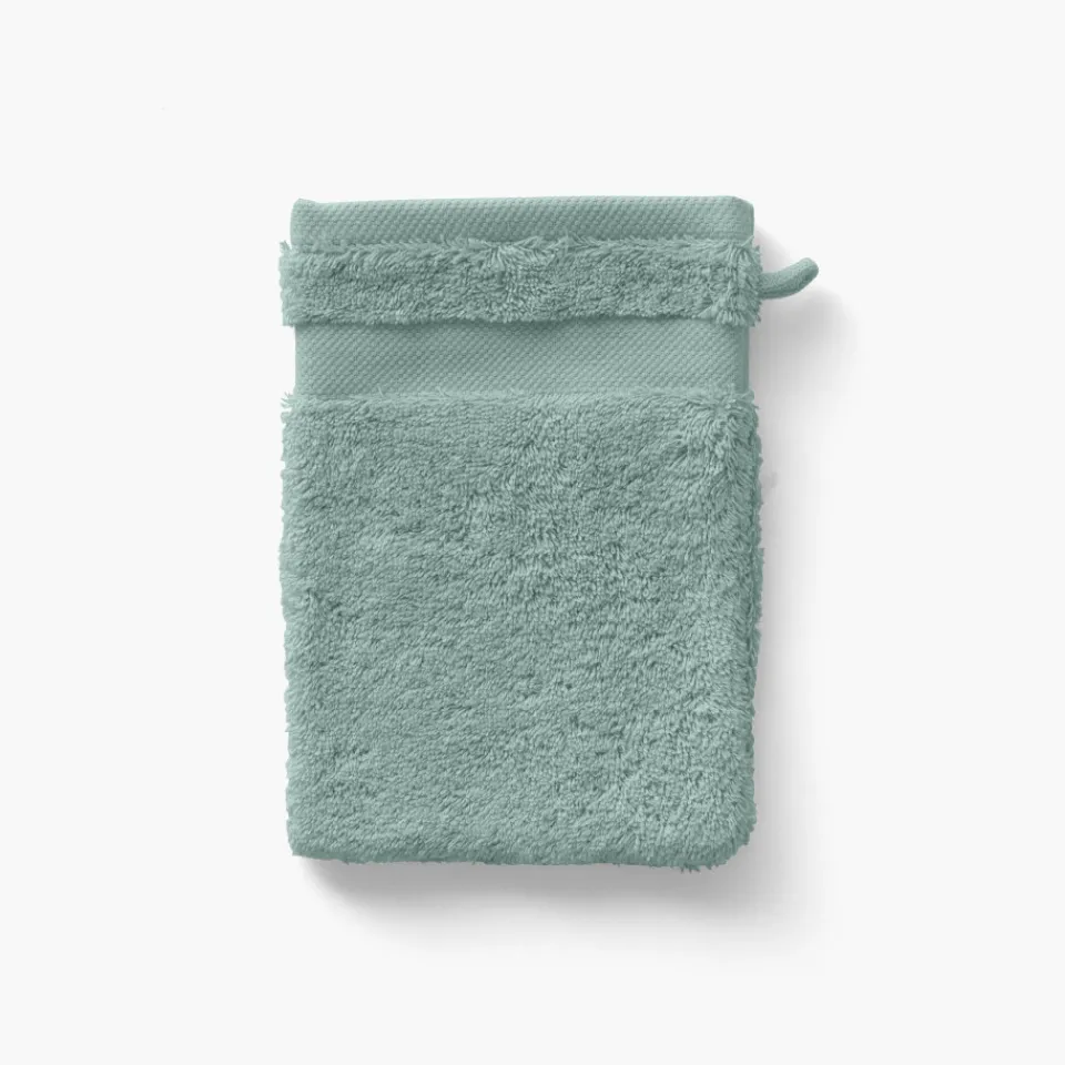 Carré Blanc Gant de toilette coton Lola II argile| Gants De Toilette