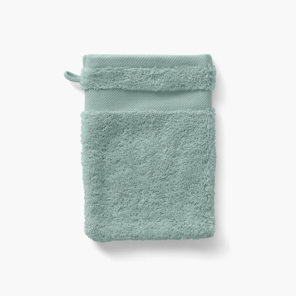 Carré Blanc Gant de toilette coton Lola II argile| Gants De Toilette