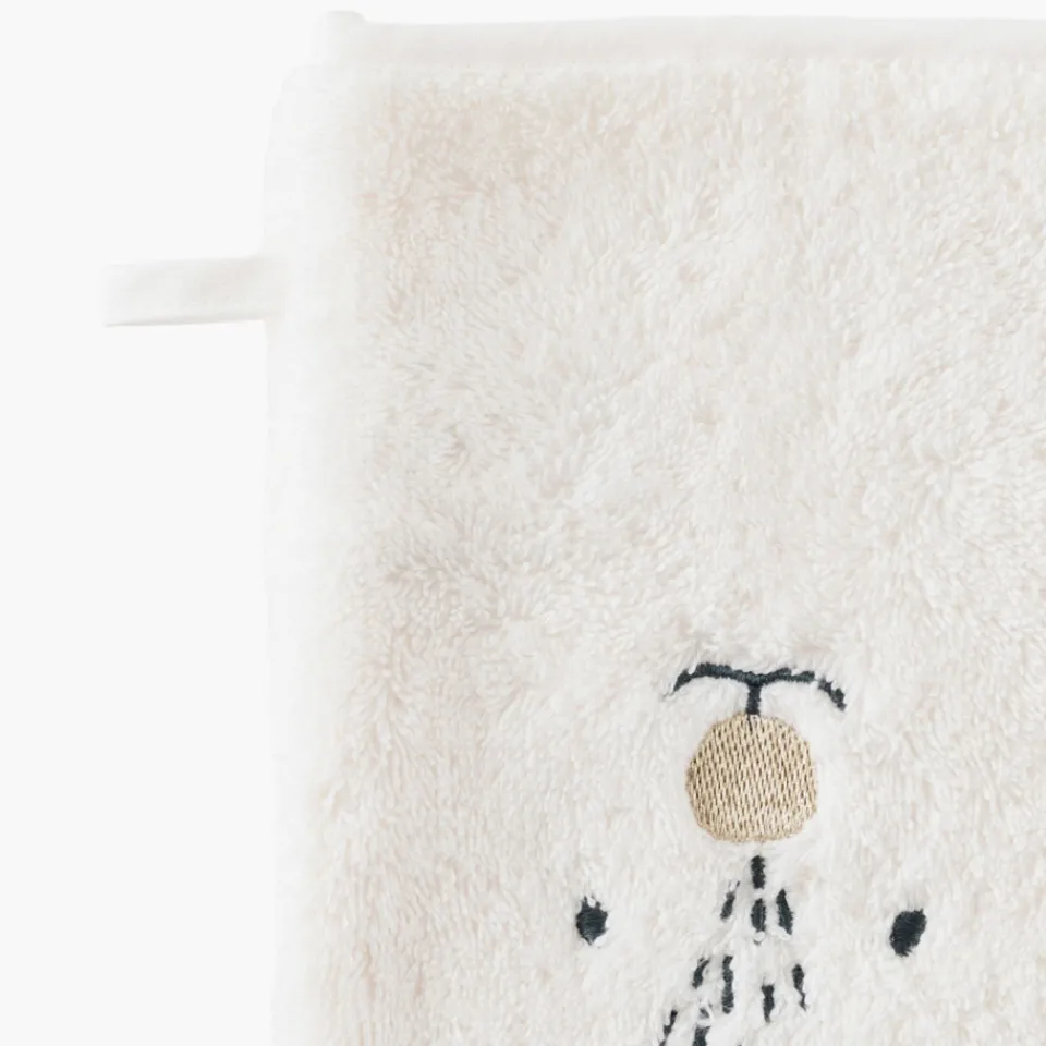 Carré Blanc Gant de toilette coton Xmasful ivoire|Enfant Gants De Toilette|Nouveautés Bébénew