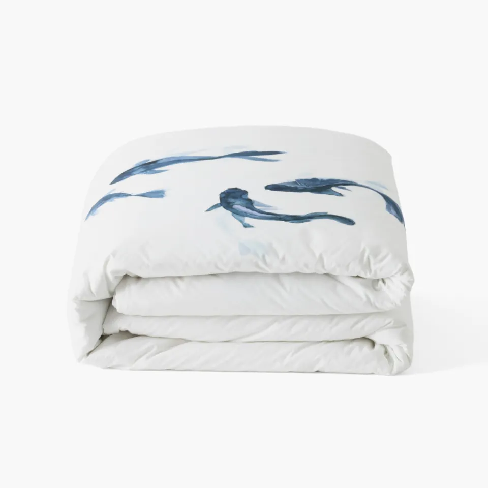 Carré Blanc Housse de couette coton Hypnotic| Housses De Couette