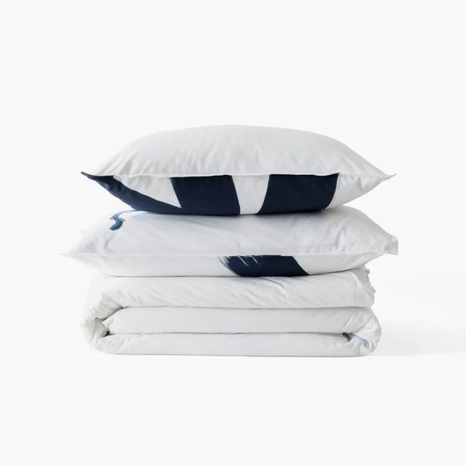 Carré Blanc Housse de couette coton Hypnotic| Housses De Couette