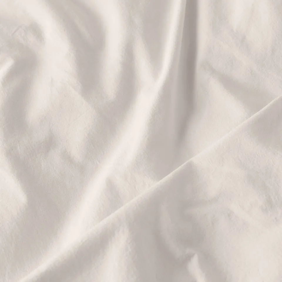 Carré Blanc Housse de couette enfant pur coton lavé biologique Souffle vanille|Enfant Housses De Couette