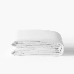 Carré Blanc Housse de couette enfant coton lavé biologique Souffle blanc|Enfant Linge De Litbio|Housses De Couette
