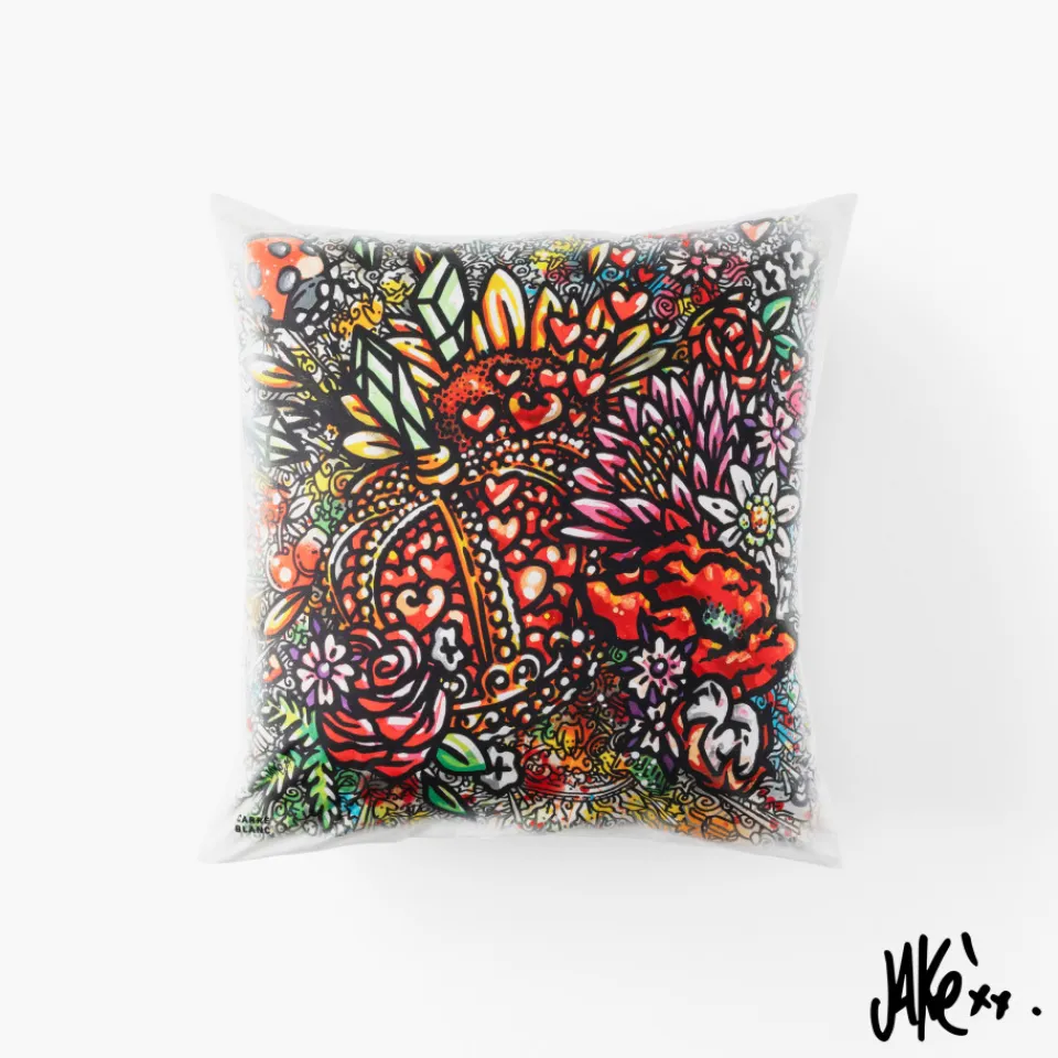 Carré Blanc Housse de coussin coton Jakè x|Homme Housses De Coussin|Coffrets Cadeaux