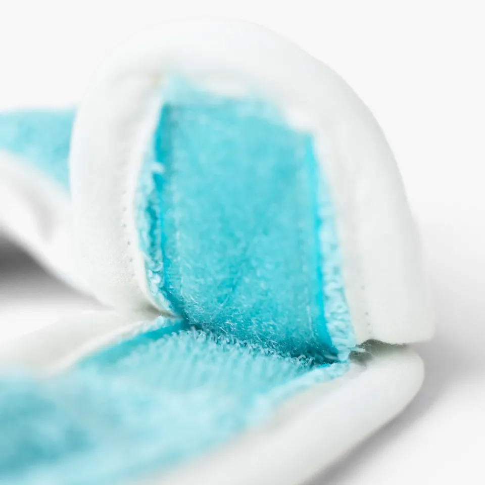 Carré Blanc Mini bavoir coton Atlantis lagon|Enfant Bavoirs & Mini-bavoirs