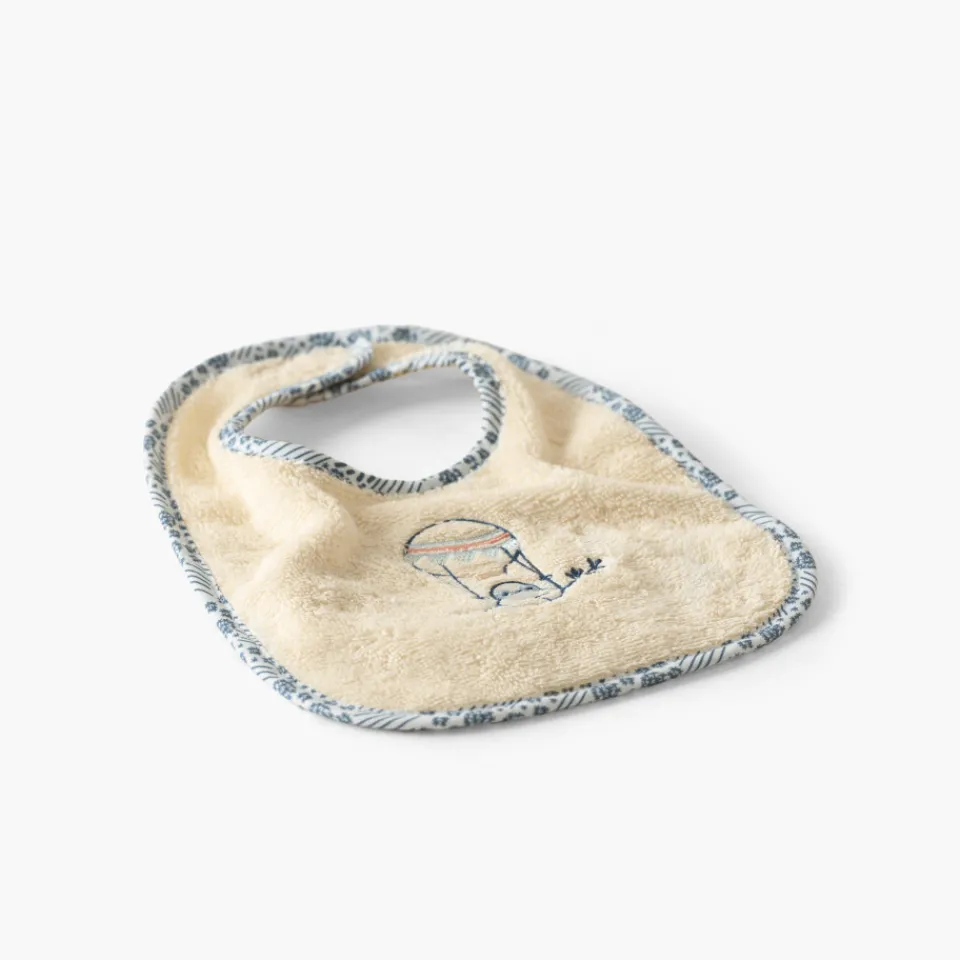 Carré Blanc Mini bavoir coton bio Dandine paille|Enfant Bavoirs & Mini-bavoirs