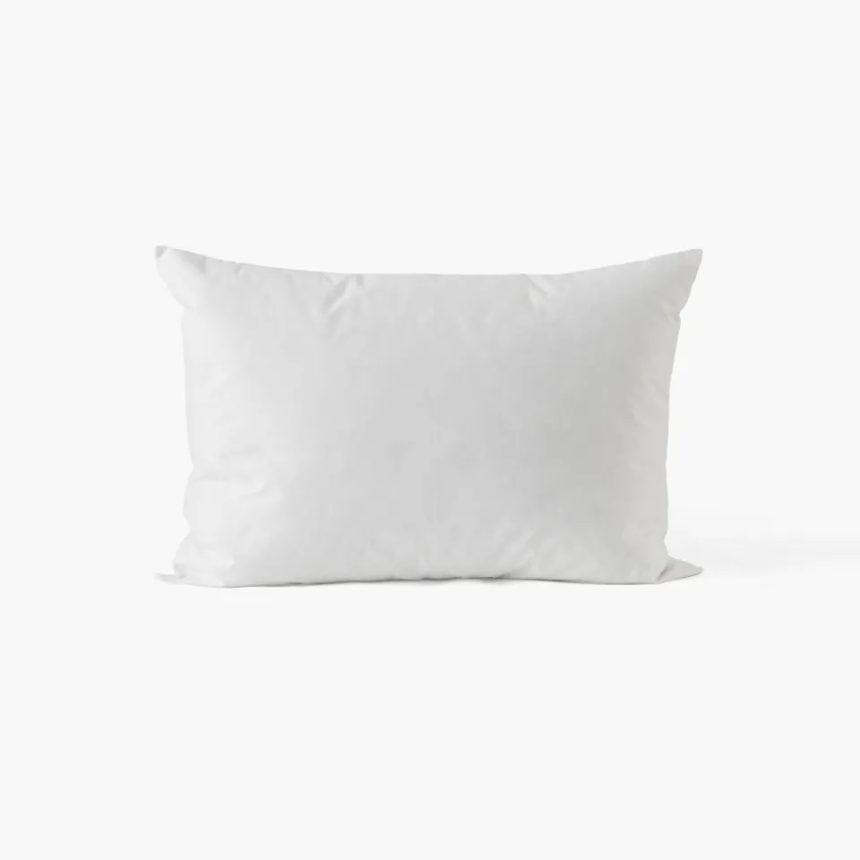Carré Blanc Oreiller rectangulaire mi-ferme duvet de canard Essentiel| Oreillers