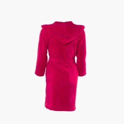 Carré Blanc Peignoir ado fille coton moelleux Julia hibiscus|Enfant Peignoirs 10 Ans - 16 Ans
