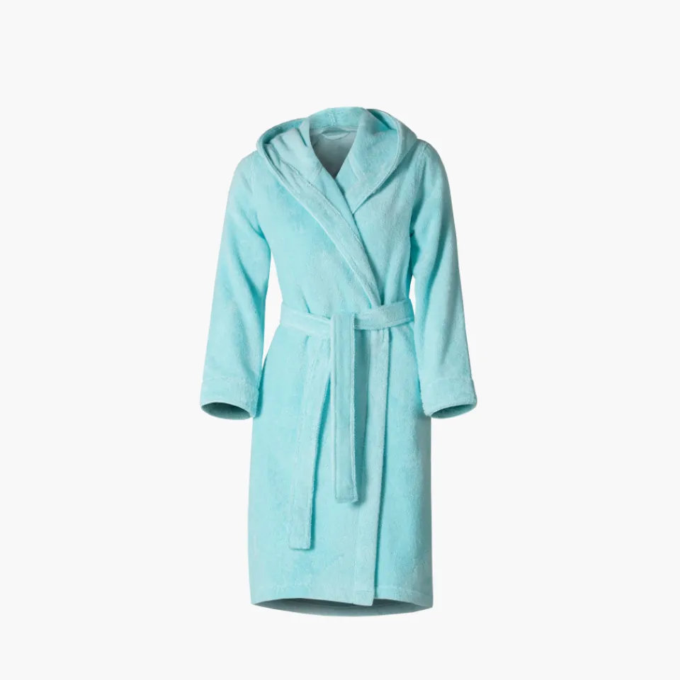 Carré Blanc Peignoir ado fille coton moelleux Julia lagon|Enfant Peignoirs 10 Ans - 16 Ans