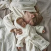 Carré Blanc Peignoir enfant coton Amore ivoire|Femme Coffrets Cadeaux|Peignoirs 12 Mois - 10 Ans