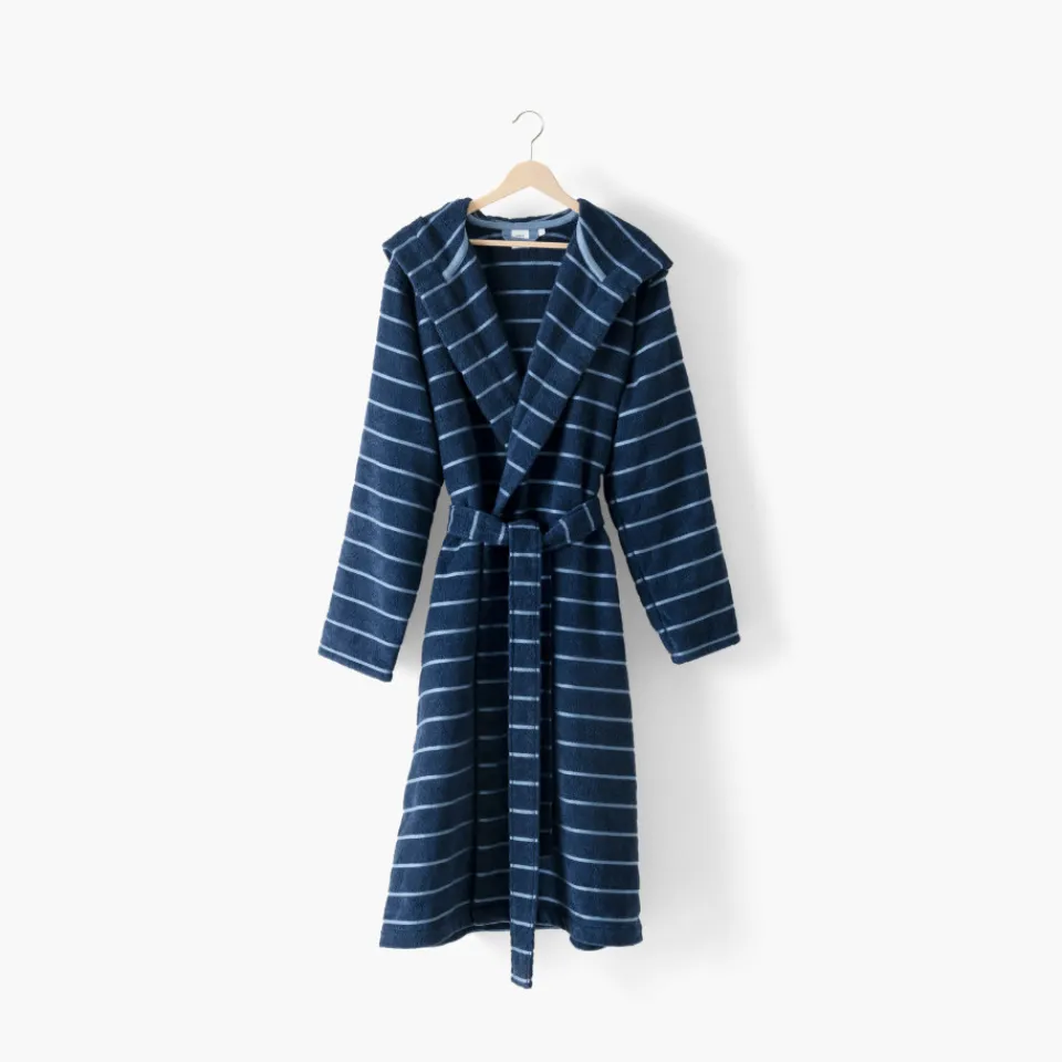 Carré Blanc Peignoir homme à capuche coton Hypnotic marine|Homme Coffrets Cadeaux|Peignoirs Homme