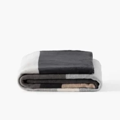 Carré Blanc Plaid Tignes gris|Homme Coffrets Cadeaux|Plaids Et Couvre-lits
