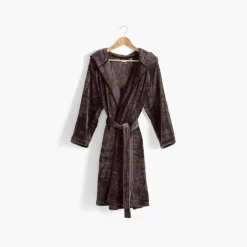 Carré Blanc Robe de chambre ado polaire à capuche Gaspard|Enfant Robes De Chambre
