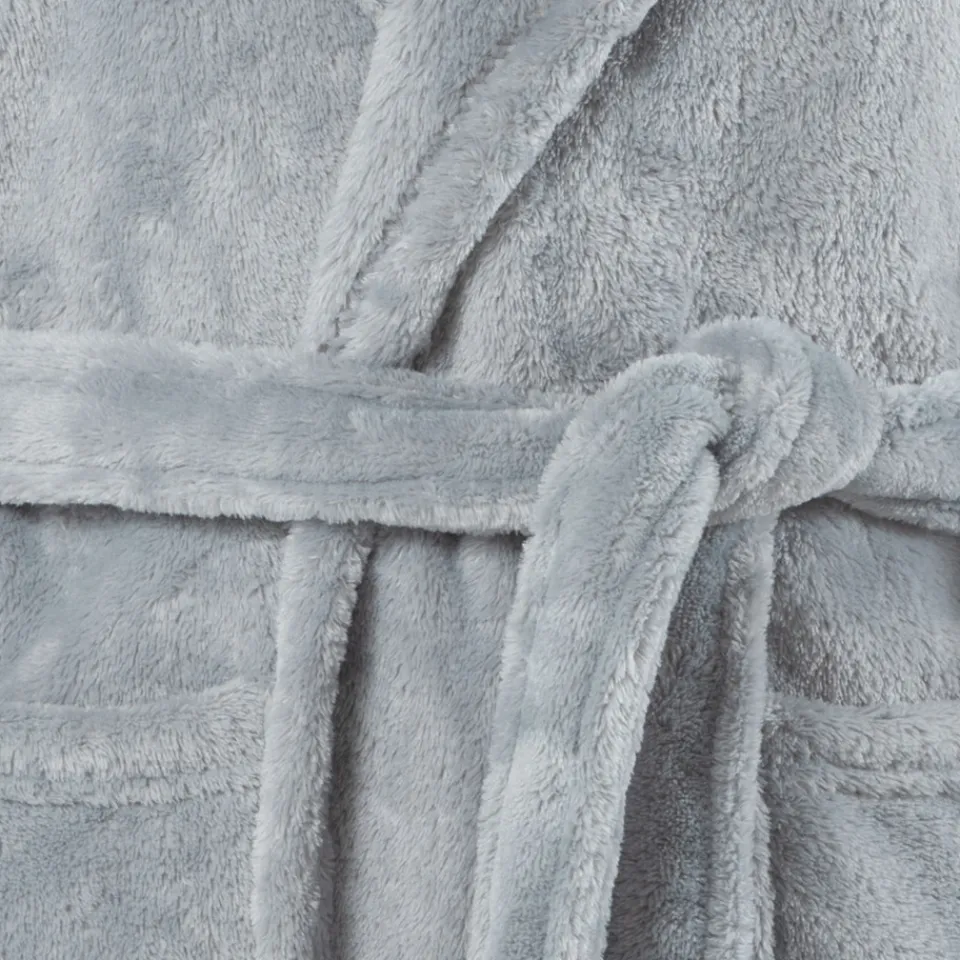 Carré Blanc Robe de chambre enfant polaire à capuche Beachful acier|Enfant Robes De Chambre