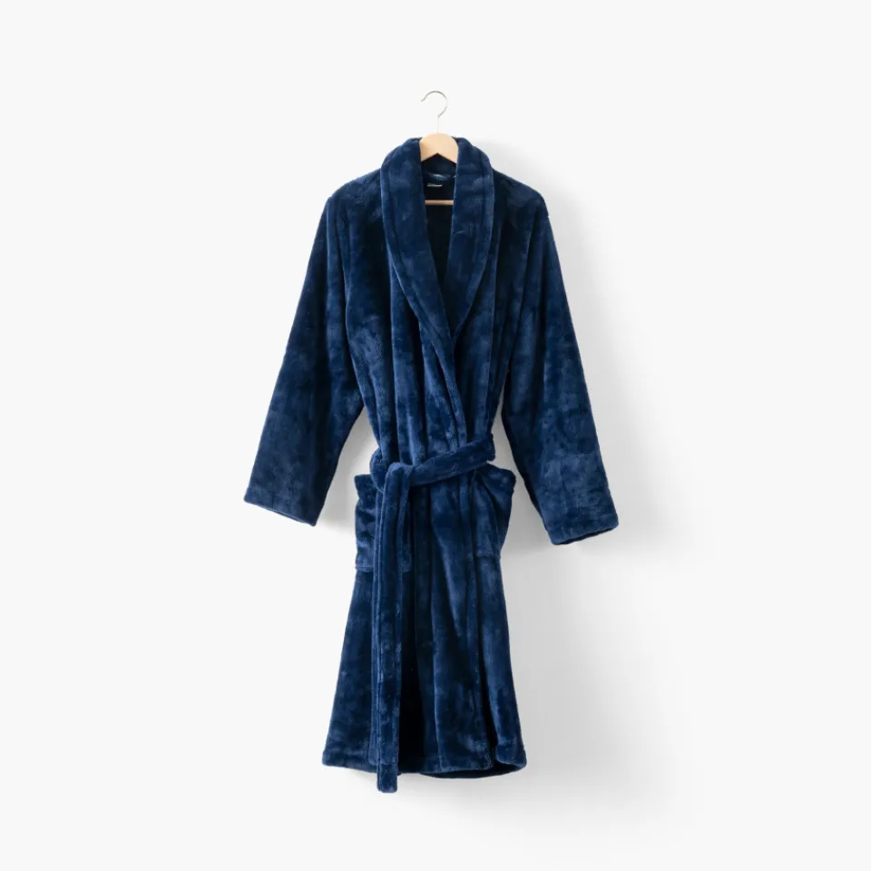 Carré Blanc Robe de chambre polaire homme Gabriel marine|Homme Coffrets Cadeaux|Robe De Chambre Homme