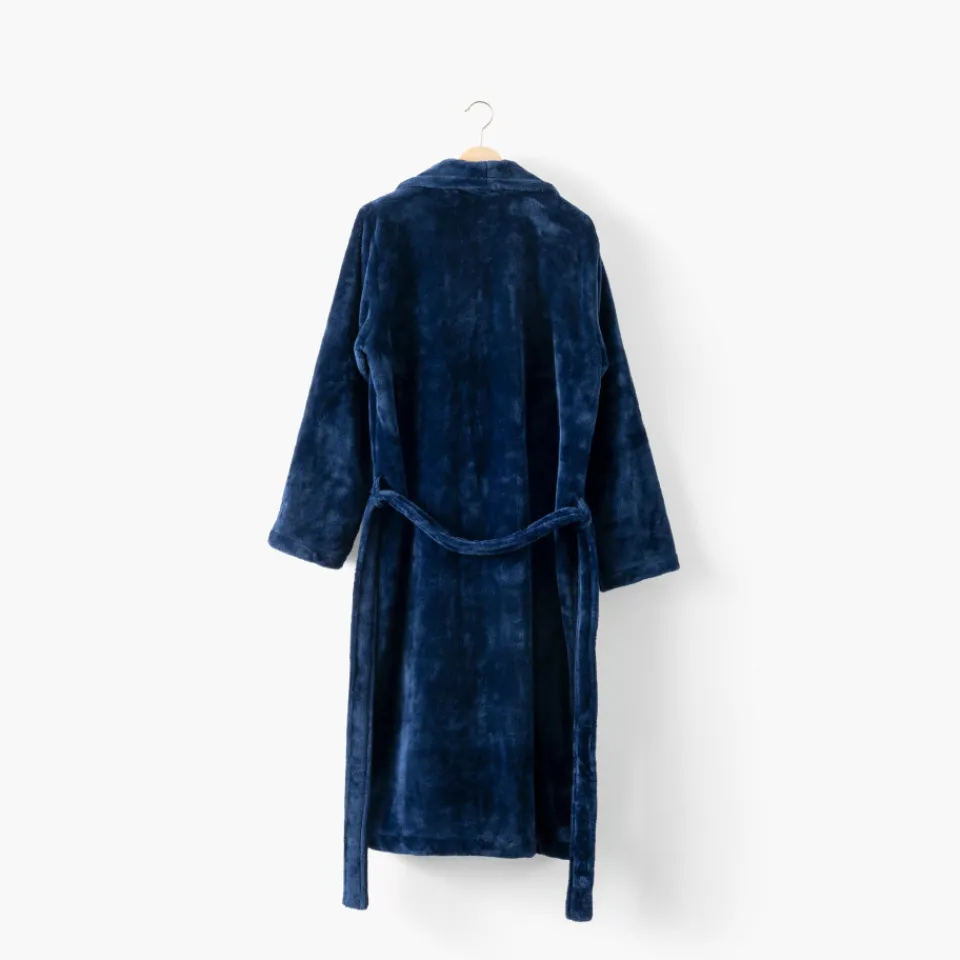 Carré Blanc Robe de chambre polaire homme Gabriel marine|Homme Coffrets Cadeaux|Robe De Chambre Homme