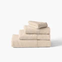 Carré Blanc Serviette de toilette bouclette de coton biologique Source naturel| Serviettes De Toilette