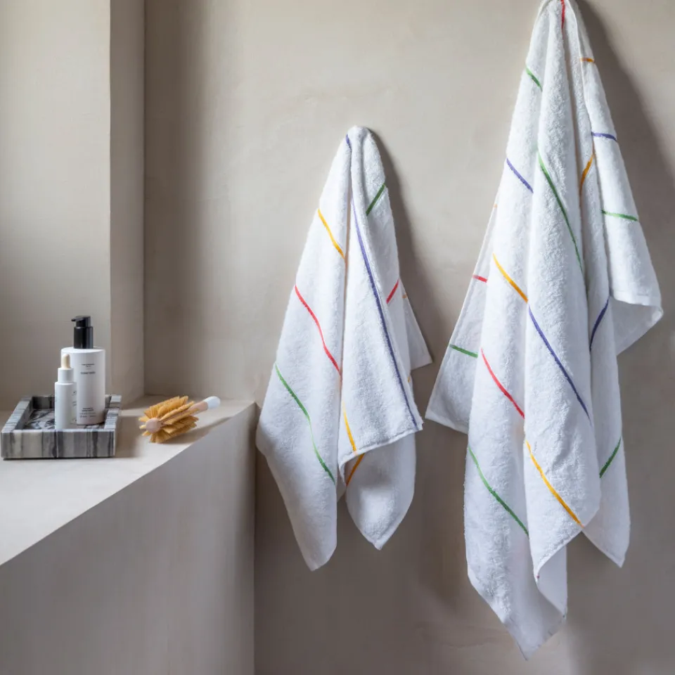 Carré Blanc Serviette de toilette coton Rosella blanc| Serviettes De Toilette