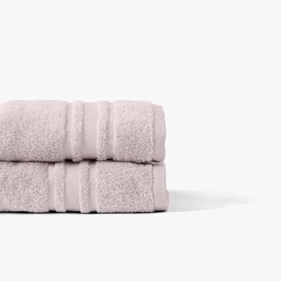 Carré Blanc Serviette de toilette coton Lola II nude| Serviettes De Toilette