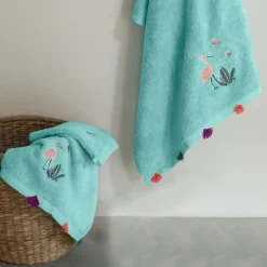 Carré Blanc Serviette de toilette coton Aruba celadon|Enfant Serviettes De Toilette