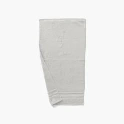 Carré Blanc Serviette de toilette coton Lola II perle| Serviettes De Toilette