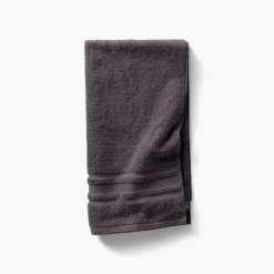 Carré Blanc Serviette de toilette coton Lola II anthracite| Serviettes De Toilette