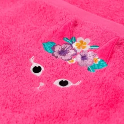Carré Blanc Serviette de toilette coton Beachful fuchsia|Enfant Serviettes De Toilette