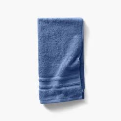 Carré Blanc Serviette de toilette coton Lola II encre| Serviettes De Toilette
