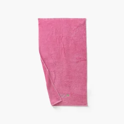 Carré Blanc Serviette de toilette coton et viscose de bambou Eloges rose| Serviettes De Toilette